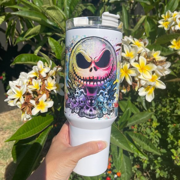 Custom made Disney Nightmare before Christmas Tumbler Brand New 40 oz double wal - Picture 3 of 4